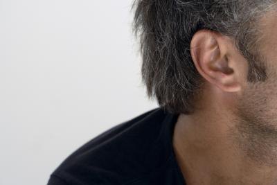 Close up of ear. Close up of ear.