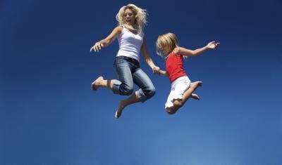 Jumping on a trampoline promotes a healthy lymphatic system. Jumping on a trampoline promotes a healthy lymphatic system.