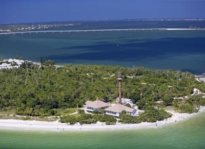 Aerial view of Sanibel Island in South Florida Aerial view of Sanibel Island in South Florida