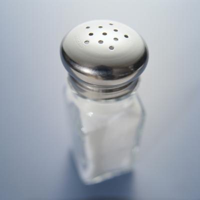 Close up view of a salt shaker. Close up view of a salt shaker.