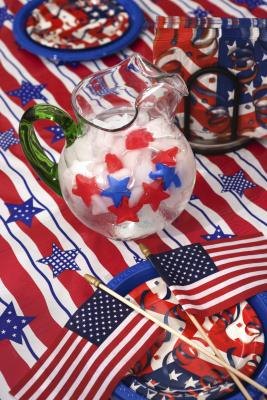 Decorate the break room with festive, patriotic colors. Decorate the break room with festive, patriotic colors.