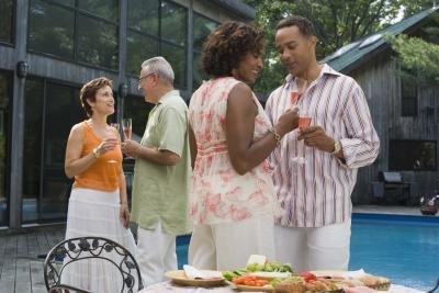 Choose food items that won't spoil when planning an outdoor party. Choose food items that won't spoil when planning an outdoor party.