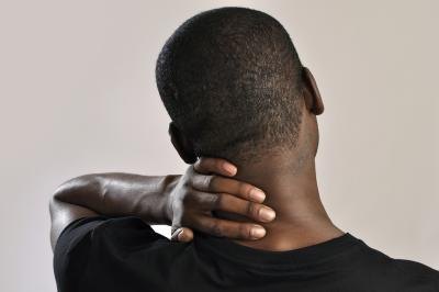 Radiculopathy may cause pain in the neck and shoulder. Radiculopathy may cause pain in the neck and shoulder.