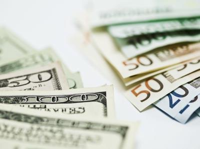 Euro bills and US Dollars Euro bills and US Dollars