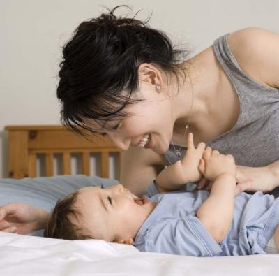 Mother with infant. Mother with infant.