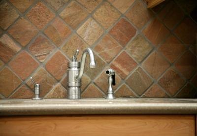 Tiles in a contemporary home. Tiles in a contemporary home.