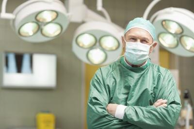 Surgeon in operating room Surgeon in operating room