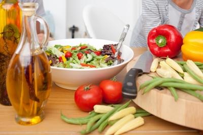 Vegetables and fresh foods are low in sodium. Vegetables and fresh foods are low in sodium.