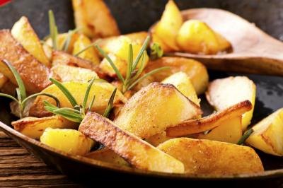 Close-up of grilled potatoes Close-up of grilled potatoes