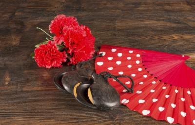 Castanets are a popular instrument within Spanish music. Castanets are a popular instrument within Spanish music.