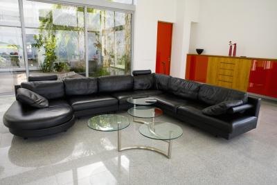 Decorate around your leather furniture to create a balanced living room. Decorate around your leather furniture to create a balanced living room.