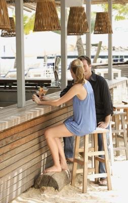Build your own outdoor bar like those at commercial restaurants. Build your own outdoor bar like those at commercial restaurants.