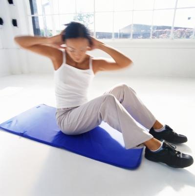 Target your entire core with this rotational abdominal exercise. Target your entire core with this rotational abdominal exercise.