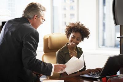An executive secretary reports to a high level executive. An executive secretary reports to a high level executive.
