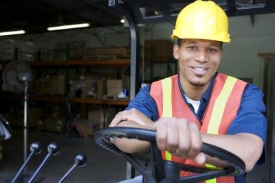 warehouse worker driving machine warehouse worker driving machine