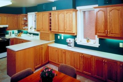 Oak cabinets in kitchen Oak cabinets in kitchen