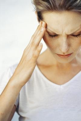 woman with headache woman with headache