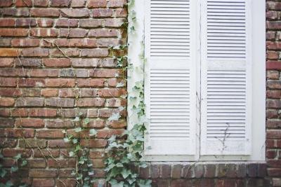 Exterior of a brick home. Exterior of a brick home.