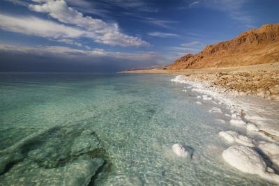 View of Dead Sea coastline View of Dead Sea coastline
