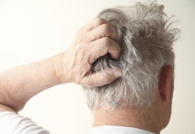 Man scratching head Man scratching head