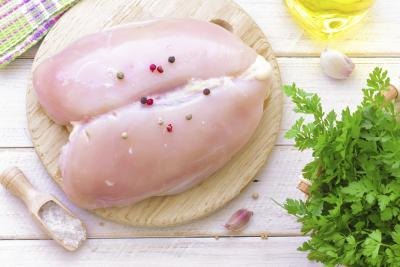 Uncooked chicken breast Uncooked chicken breast