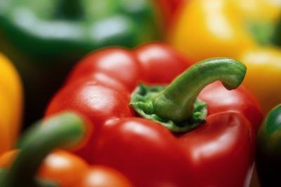 Bell peppers are rich with vitamins B and C.