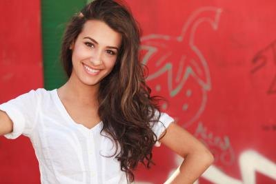 Young Middle eastern woman smiling Young Middle eastern woman smiling