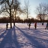 Skiing at Black River Falls, Wisconsin