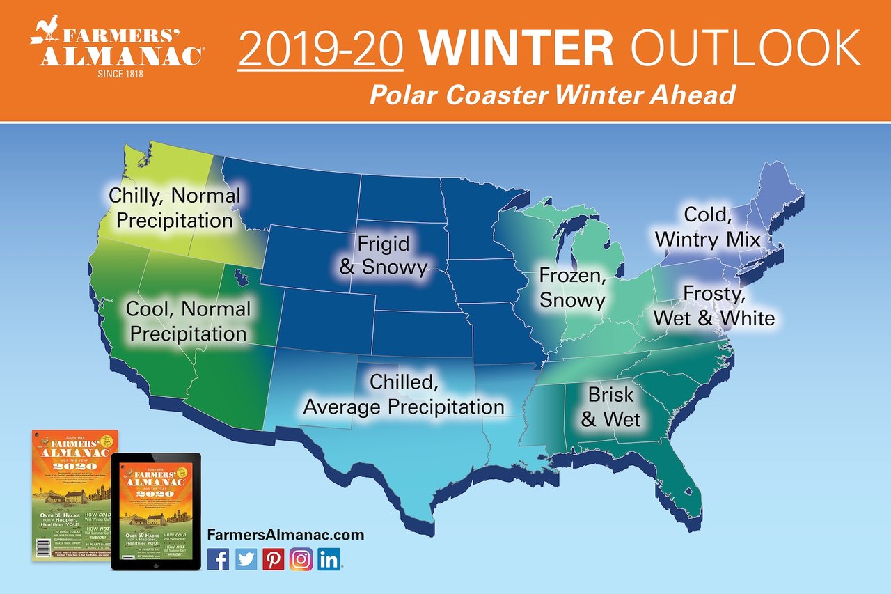 Farmers Almanac Winter 2020 In Washington Will Have Chilly Temps
