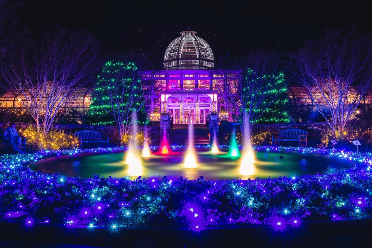 Lewis Ginter GardenFest Of Lights Features One Million Dazzling Lights