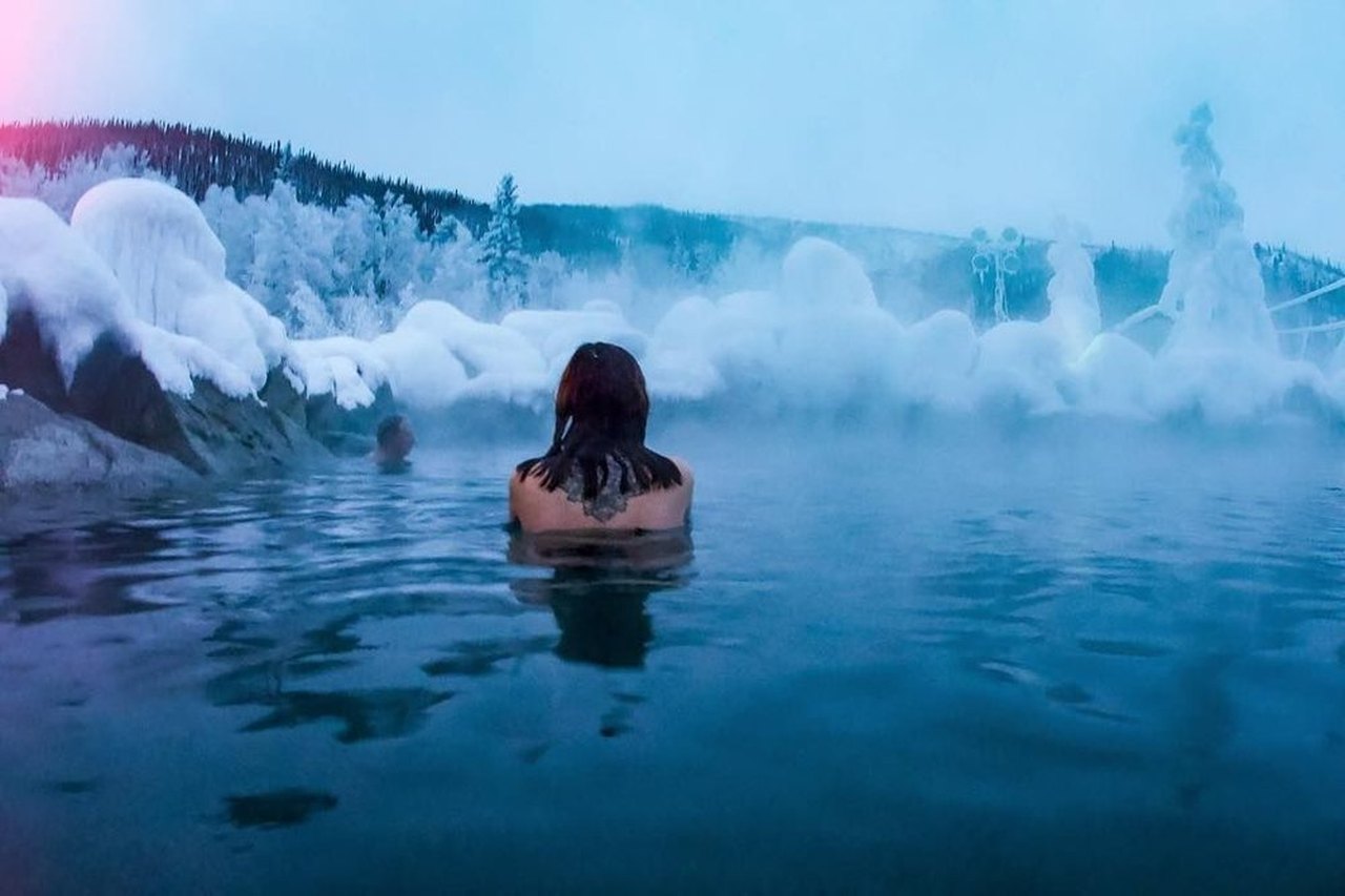 Visit The Chena Hot Springs In Alaska In The Winter
