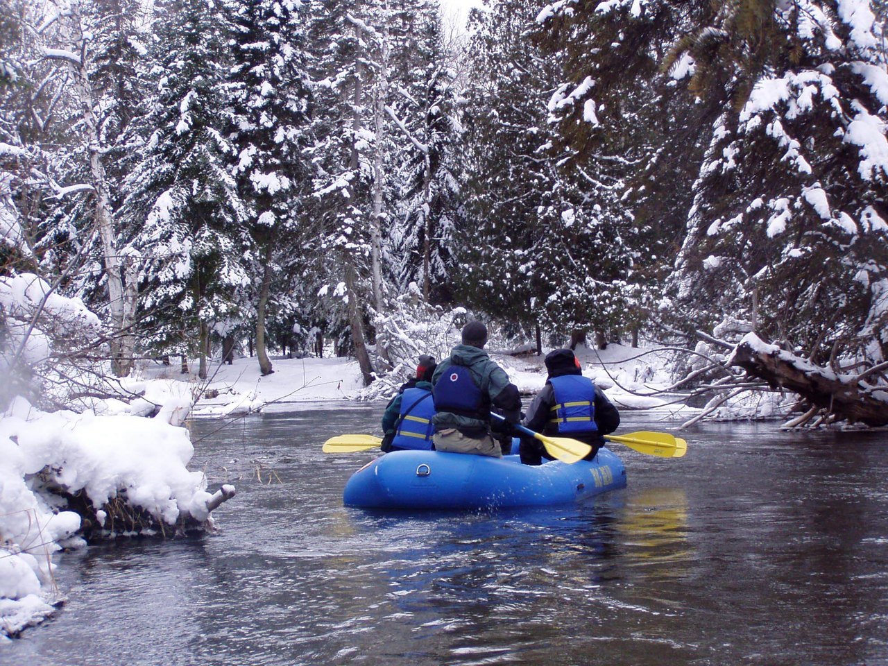 Take A Winter Rafting Trip In Michigan For An Unforgettable Cold Weather Adventure