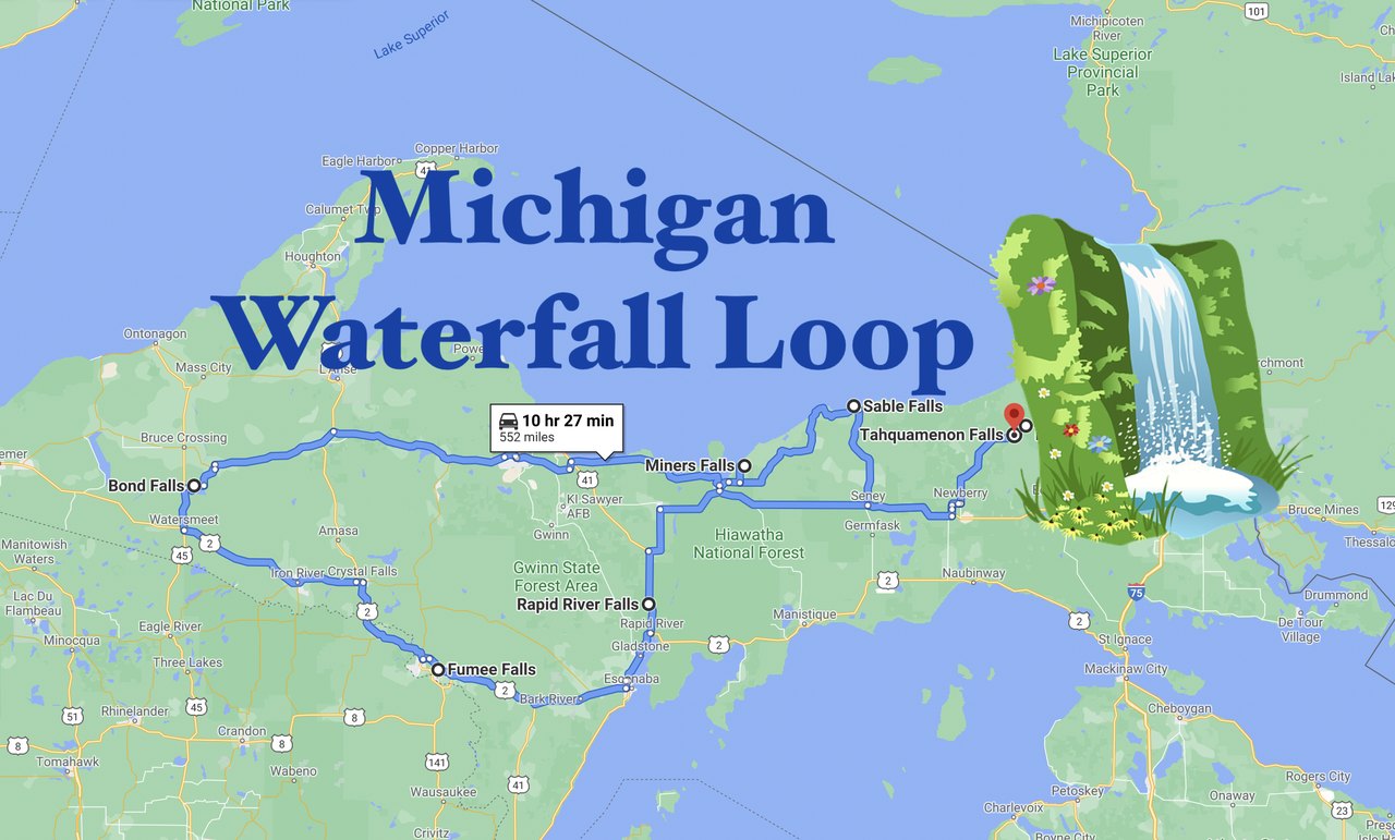 This Loop Takes You To The Best Michigan Waterfalls 4615