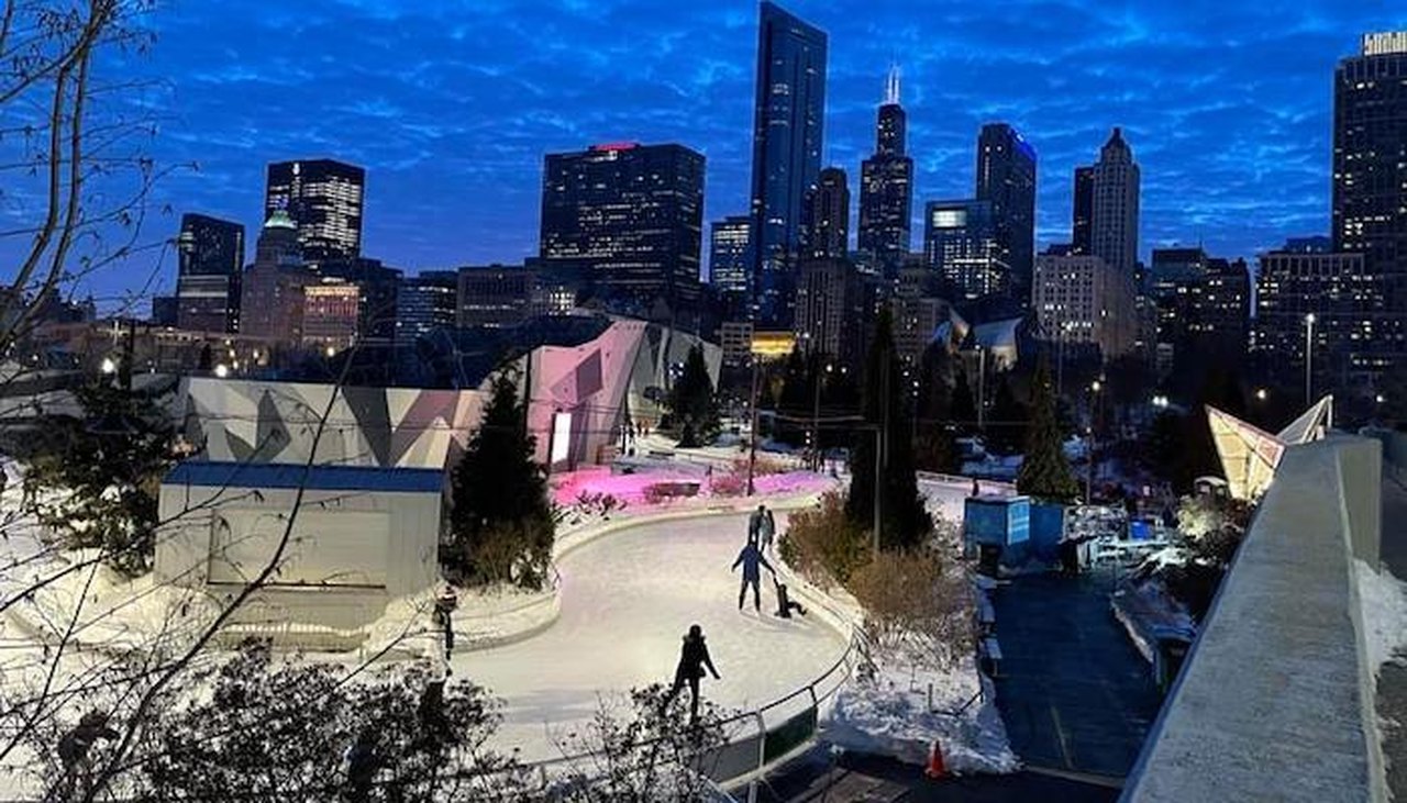The Largest Ice Skating Rink In Illinois At Maggie Daley Park