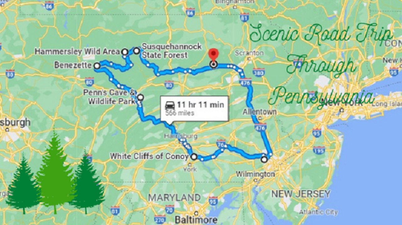 road trip planner pennsylvania