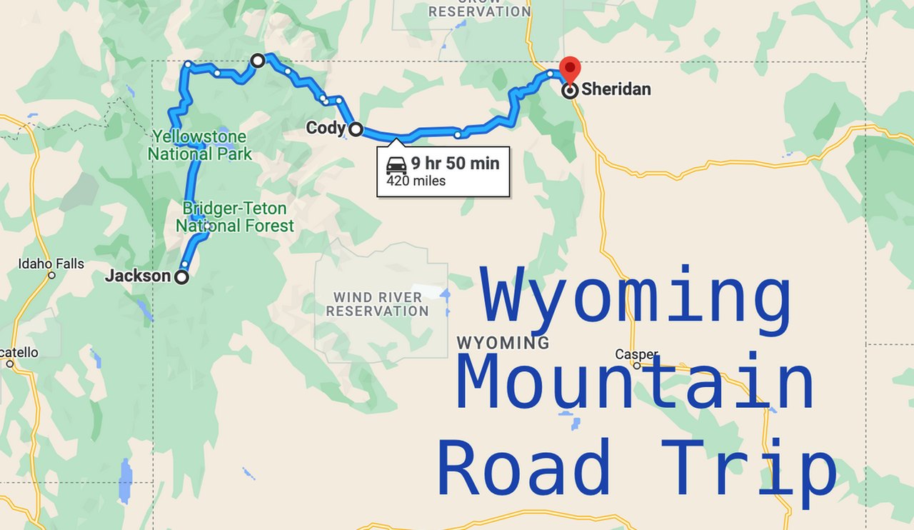 road trip from maryland to wyoming