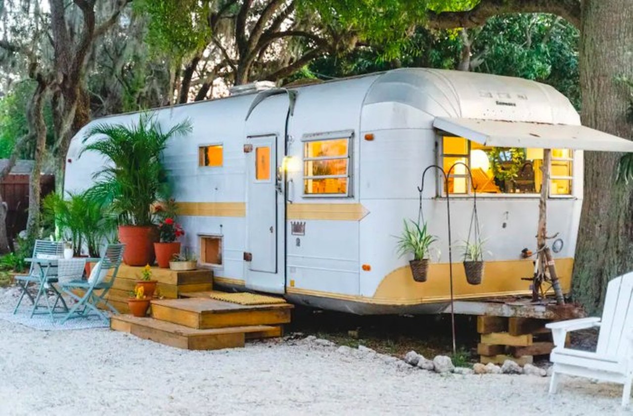 Spend the Night in a Vintage Airstream Beachside Airbnb in Florida