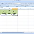 Cómo calcular el consumo de combustible en Excel