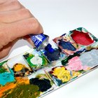 Cómo agregar texturas y mezclar con la pintura acrílica