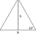 calculate the area of an equilateral triangle of side 8cm