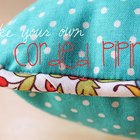 The Beauty of Bias Tape Part 5: Recover an Old Pillow with DIY Corded Piping