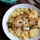 Moroccan Cauliflower Steaks with Caramelized Onion Couscous