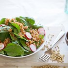 Spinach Farro Salad with Orange and Toasted Coriander Vinaigrette