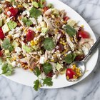 Charred Corn with Chicken and Cheese Salad
