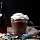 Stout Hot Chocolate with Beer Whipped Cream