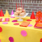 Dress Up Your Party Table in a Flash with a DIY Polka-Dot Tablecloth