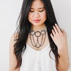 Make a Thread-Wrapped Bib Necklace With Ordinary Key Rings