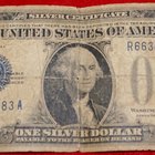 Valor de los billetes de dólar de plata certificados