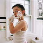 Actividades para niños con crema de afeitar