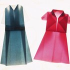 Instrucciones para hacer un vestido de origami para el día de la Madre